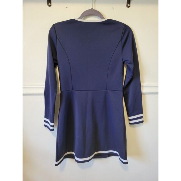 New womens sz xs vineyard vines navy blue performance long sleeve sport dress - Picture 2 of 5